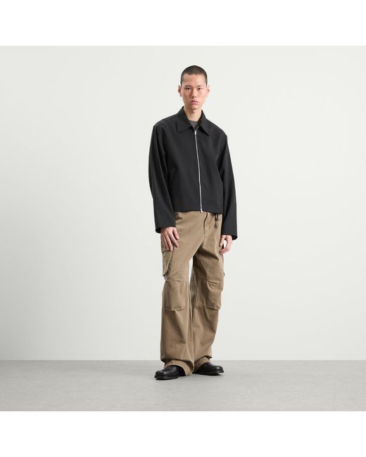 Our Legacy Black Wool Mini Zip Jacket for men