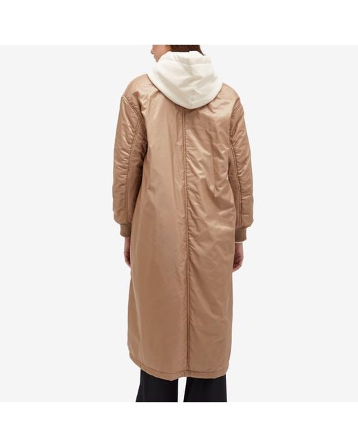 Max Mara Natural Longline Bomber Jacket