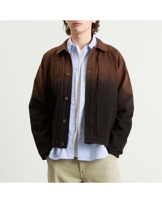 Dime Brown Dipped Chore Jacket for men