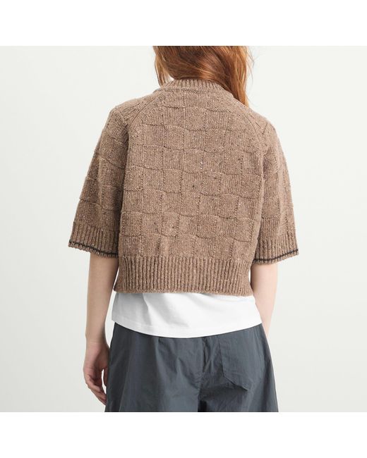 YMC Brown Kwai Knit Top