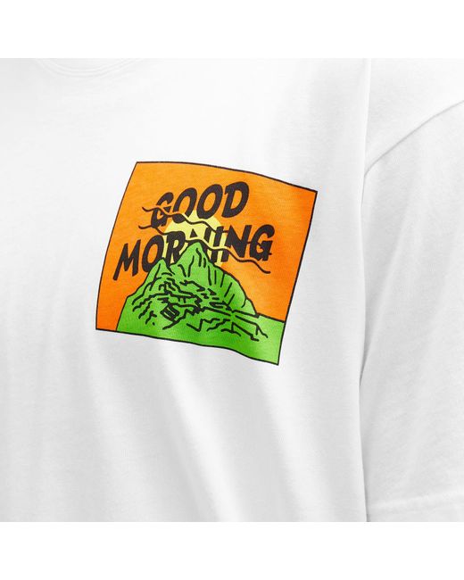 Good Morning Tapes White Mountain T-Shirt for men