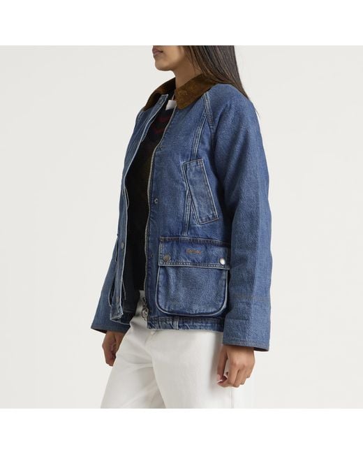 Barbour Blue Modern Beadnell Casual Jacket