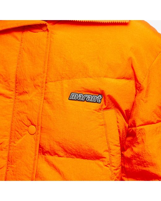 Isabel Marant Orange Telia Short Puffer Jacket