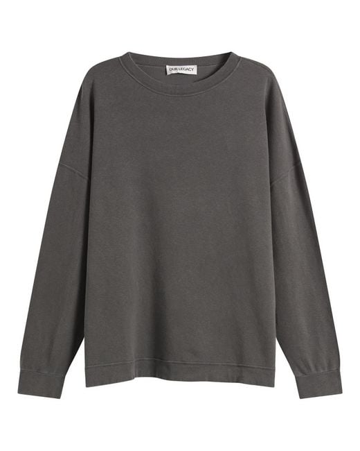Our Legacy Gray Washed Slack Sweatshirt for men