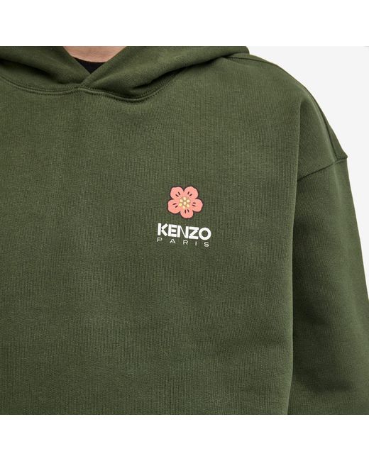 KENZO Green Boke Flower Popover Hoody for men