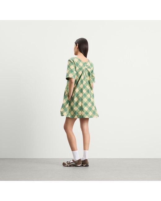 damson madder green polka dot dress Aoife Midi Dress
