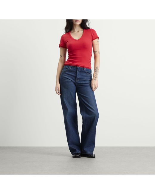 GOOD AMERICAN Blue Vintage Wide Jeans