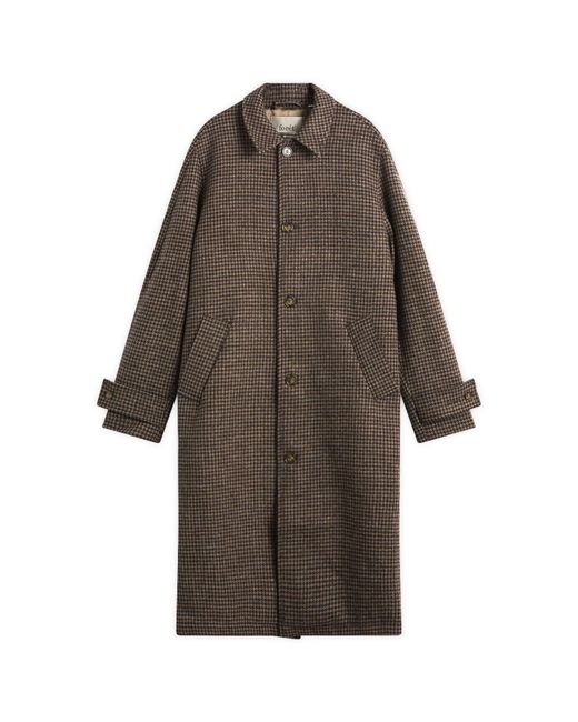 Forét Brown Pine Wool Coat Jacket for men
