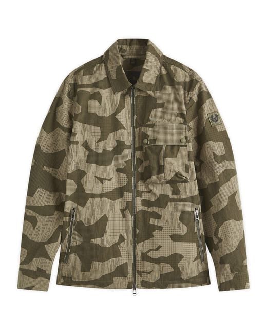 Belstaff Green Terrain Camo Drone Overshirt for men