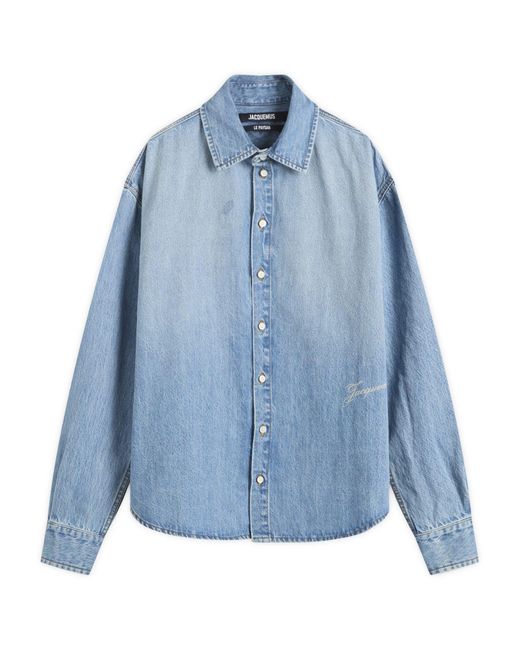 Jacquemus Blue Denim Shirt for men