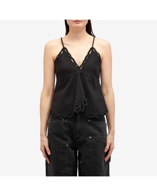 Isabel Marant Black Tomeki Vest Top