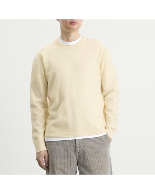 NN07 White Sammy Crew Neck Jumper for men