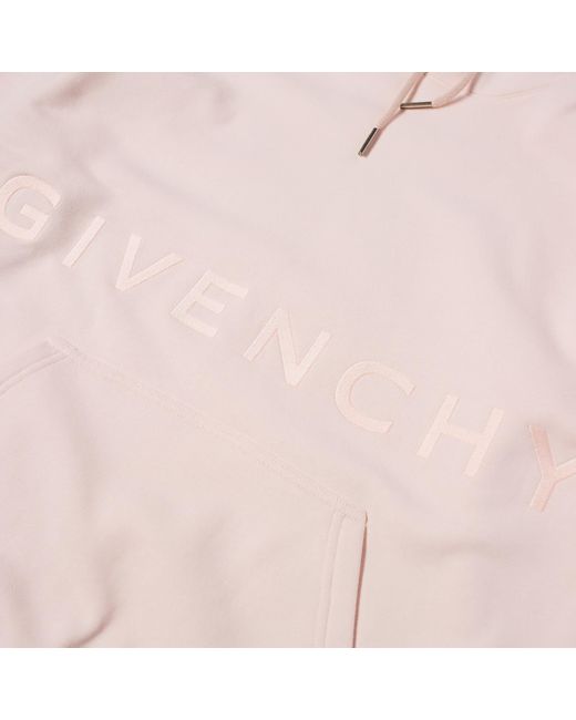 Givenchy Pink Archetype Logo Hoodie for men