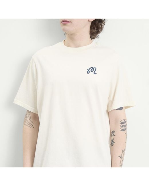 Malbon White Torrey Pines Bermuda Eagle T-Shirt for men