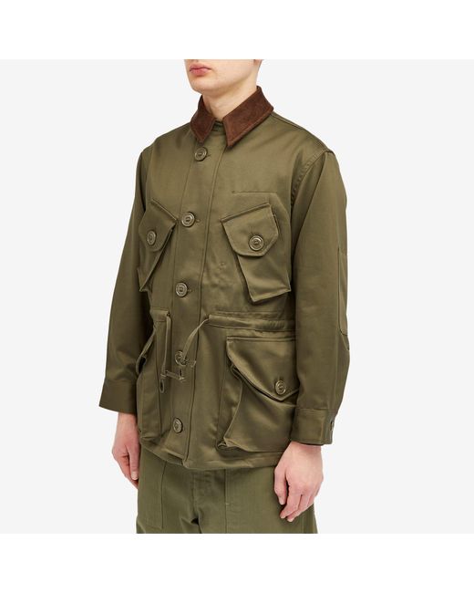 Monitaly Green Military Half Coat Type B for men