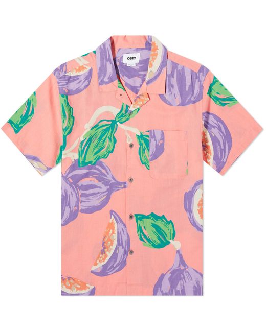 Obey Pink Figs Vacation Shirt for men