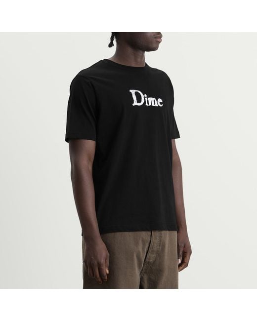 Dime Black Classic Spiked T-Shirt for men