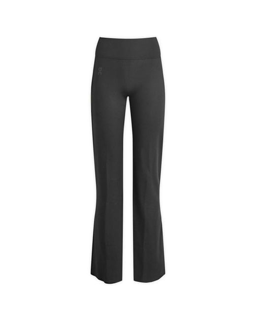On Shoes Gray 30" Studio Flared Tights