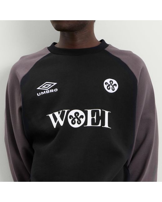 Umbro Black X Woei Crew Sweatshirt for men