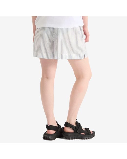 Moncler Blue Striped Shorts