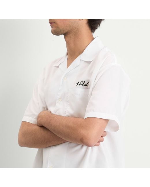 Neighborhood White Solid Hawaiian Shirt for men