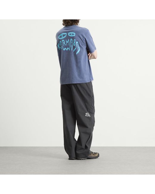 KARMA8A Blue Washed T-Shirt for men