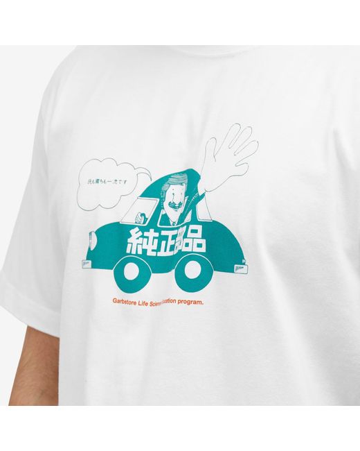 Garbstore White Drive T-Shirt for men