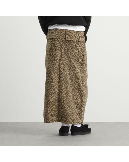 Needles Brown String Fatigue Skirt