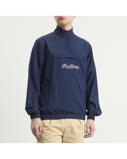 Malbon Blue Cypres Anorak for men