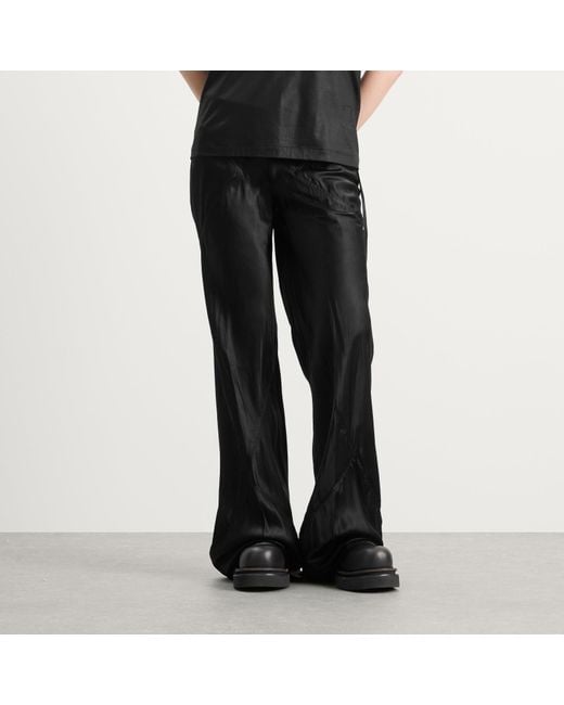 Rick Owens Black Wide Leg Trousers