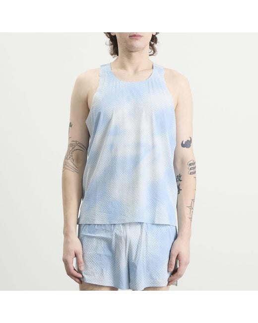 REPRESENT 247 Blue Ultra Singlet for men