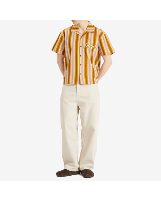 Honor The Gift Brown Auto Shop Camp Shirt for men