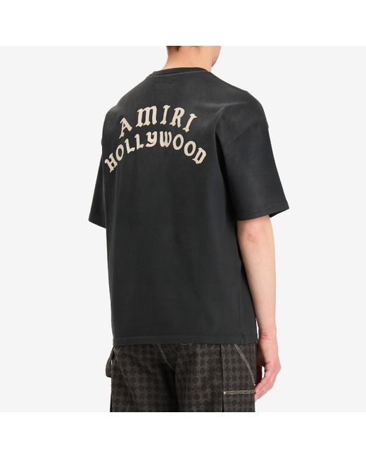 Amiri Black T-Shirt With Logo for men
