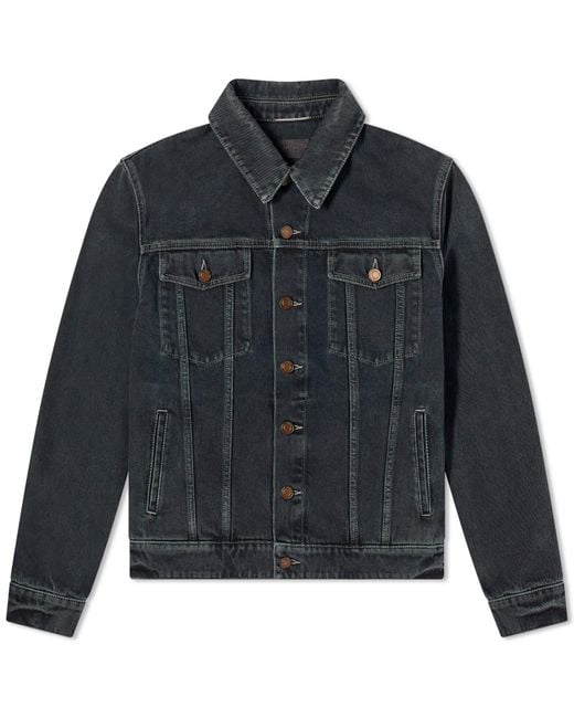 Saint Laurent Black Classic Denim Jacket for men