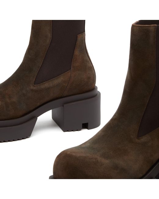 Rick Owens Brown Bogun Bettle Boot for men