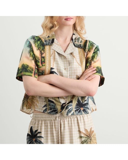 Amiri Metallic Paradise Print Shirt