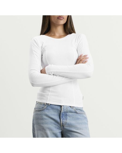 Won Hundred White Irine Long Sleeve Top