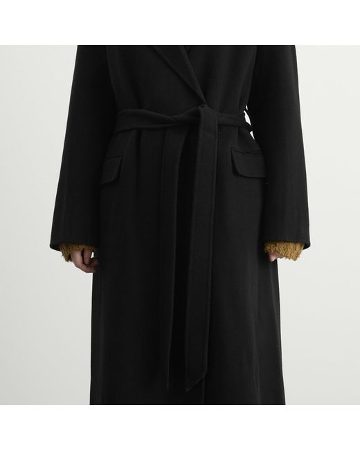 Acne Black Double Breasted Coat