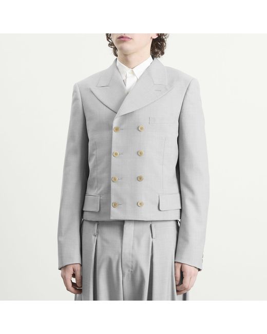 Comme des Garçons Gray Structured Jacket for men