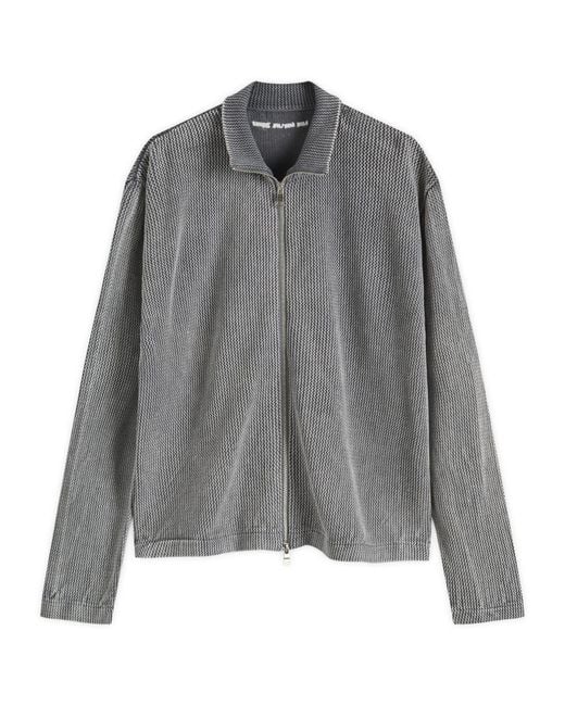 MKI Miyuki-Zoku Gray Pigment Dyed Loose Gauge Track Jacket for men