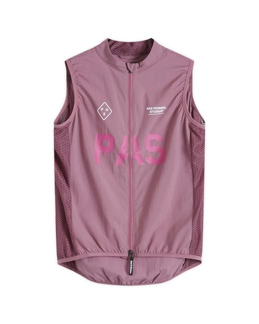 Pas Normal Studios Purple Pas Mechanism Stow Away Gilet for men