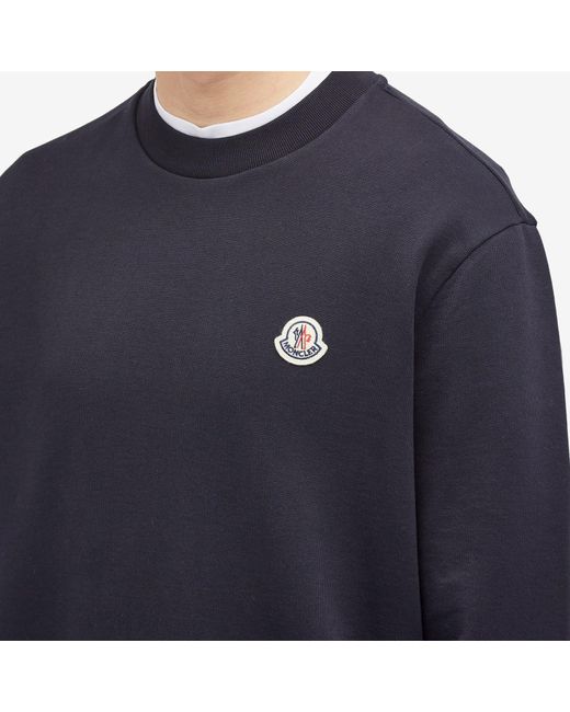 Moncler Blue Logo Sweatshirt for men
