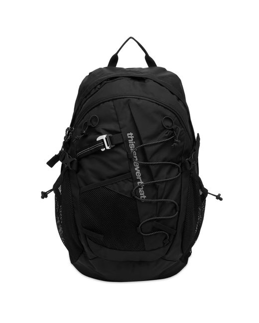 Thisisneverthat Black Sp-Logo Field Backpack 28 for men