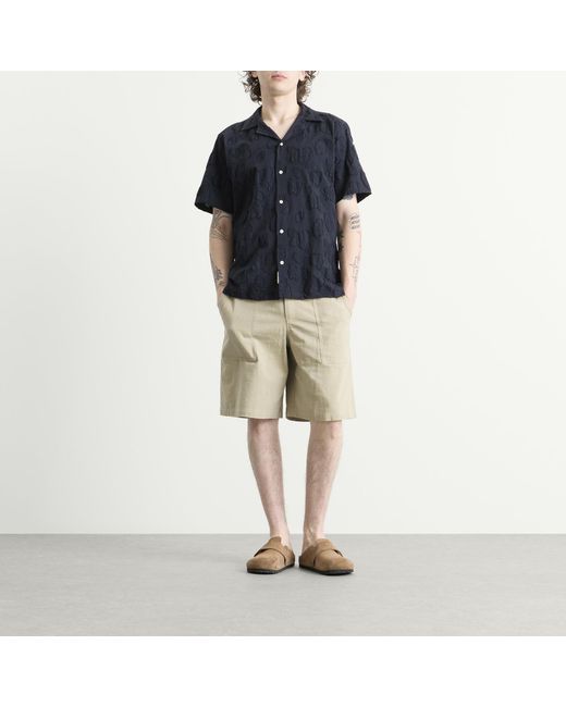 Forét Blue Peer Jacquard Shirt for men