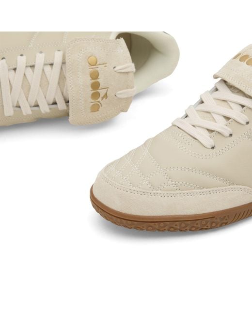 Diadora White Indoor Metallic Sneaker for men