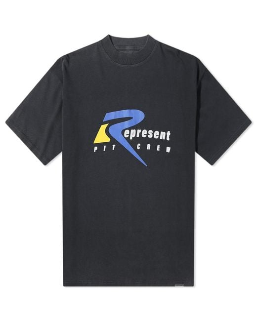 Represent Black Pit Crew T-shirt for men