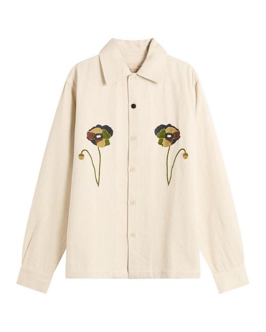 Kardo Natural Martin Embroidered Shirt for men