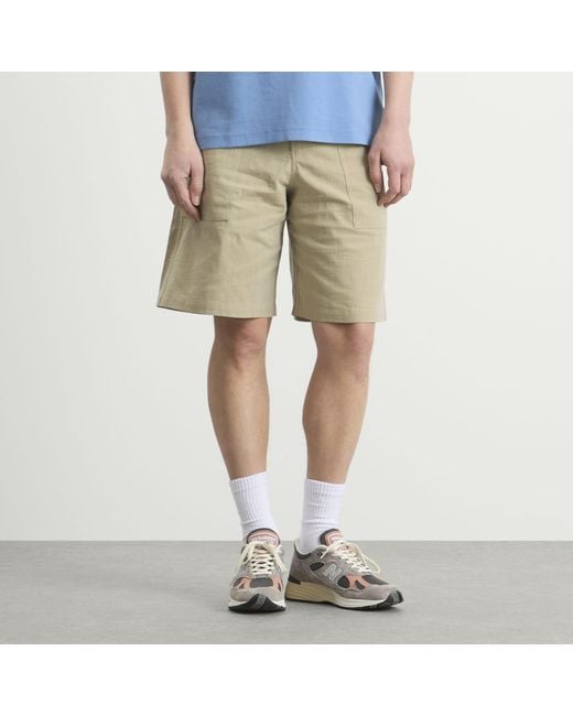 Drole de Monsieur Natural Cotton Elasticated Waist Shorts for men