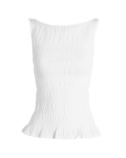 Peachy Den White Deba Top