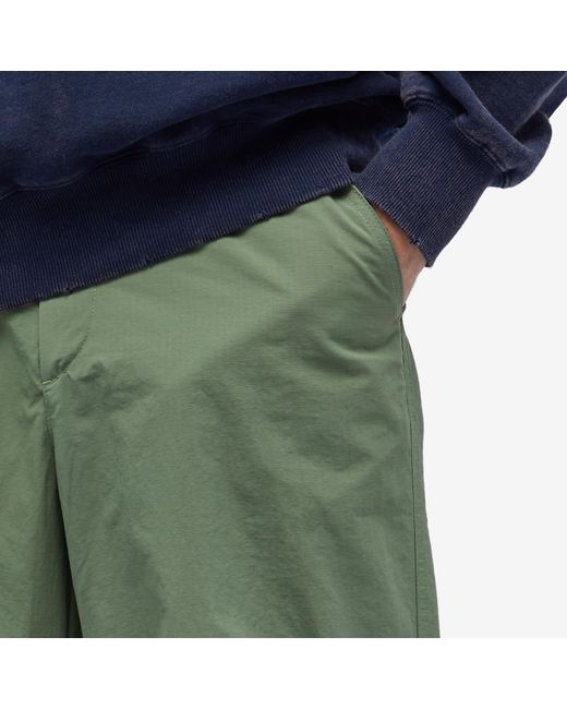 FRIZMWORKS Green Nylon Ripstop Parachute Pant for men